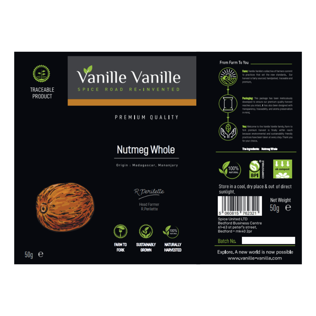 Product Label: Nutmeg Whole